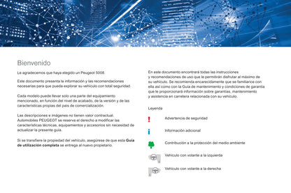 2017-2019 Peugeot 5008 Gebruikershandleiding | Spaans