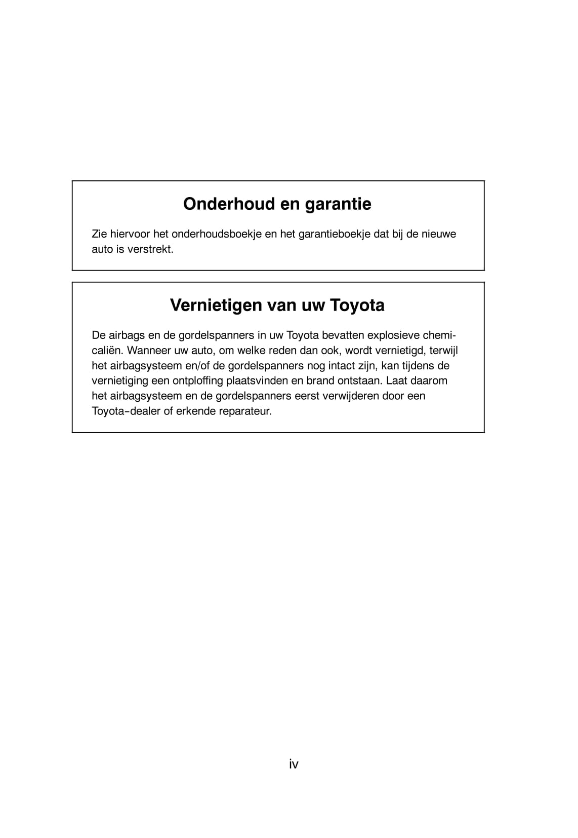 2003-2005 Toyota Previa Manuel du propriétaire | Néerlandais