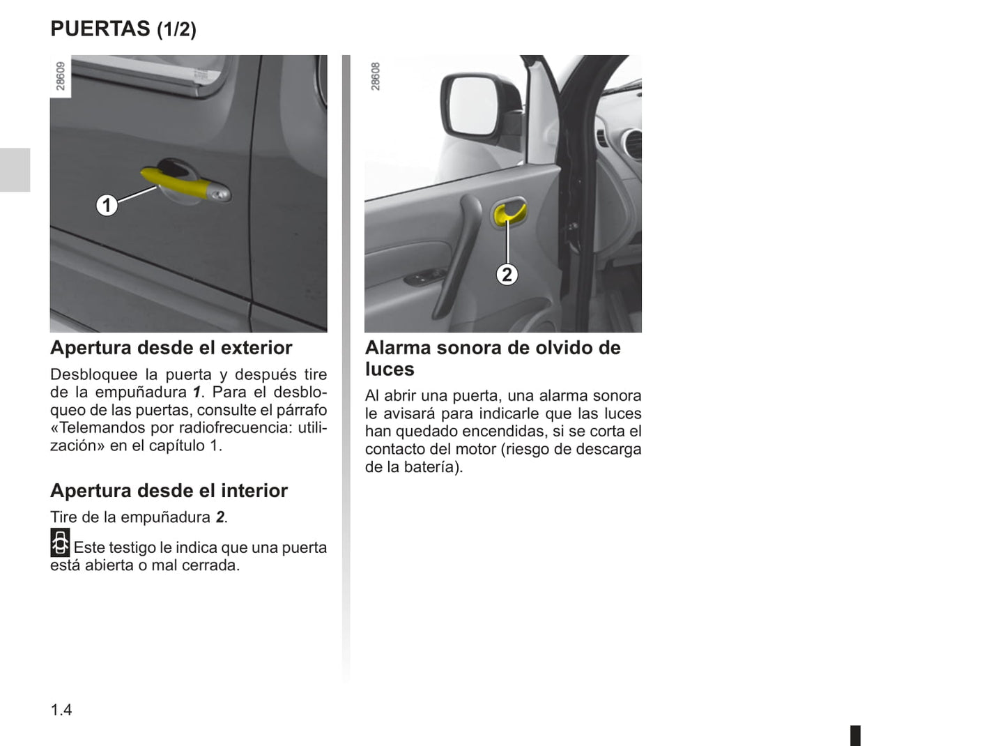 2009-2010 Renault Kangoo Be Bop Gebruikershandleiding | Spaans