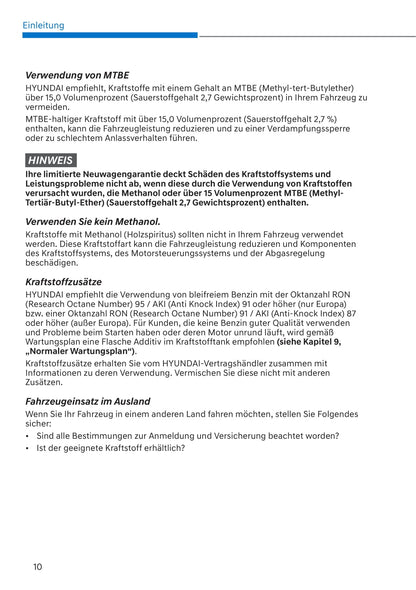 2020-2021 Hyundai Tucson Hybrid Owner's Manual | German