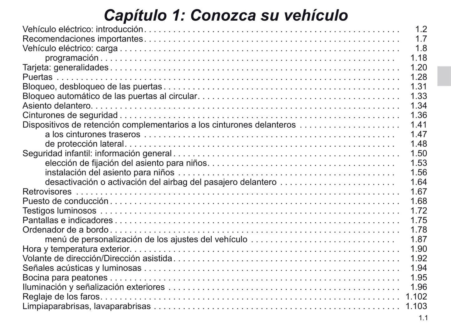 2019-2020 Renault Zoe Bedienungsanleitung | Spanisch