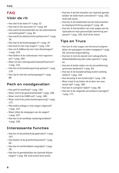 2015-2017 Audi Q3 Owner's Manual | Dutch