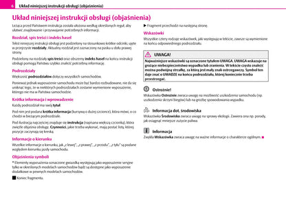 2010-2011 Skoda Octavia Tour I Owner's Manual | Polish