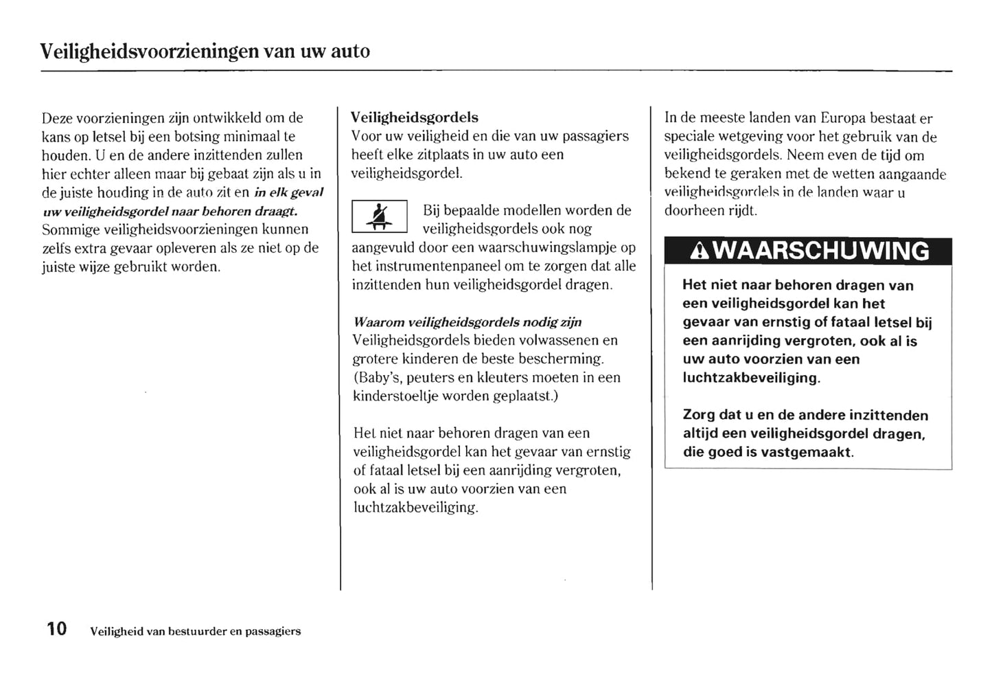 2005-2006 Honda HR-V Gebruikershandleiding | Nederlands