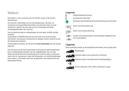 2018-2020 Citroën Jumpy/Dispatch/SpaceTourer Gebruikershandleiding | Nederlands