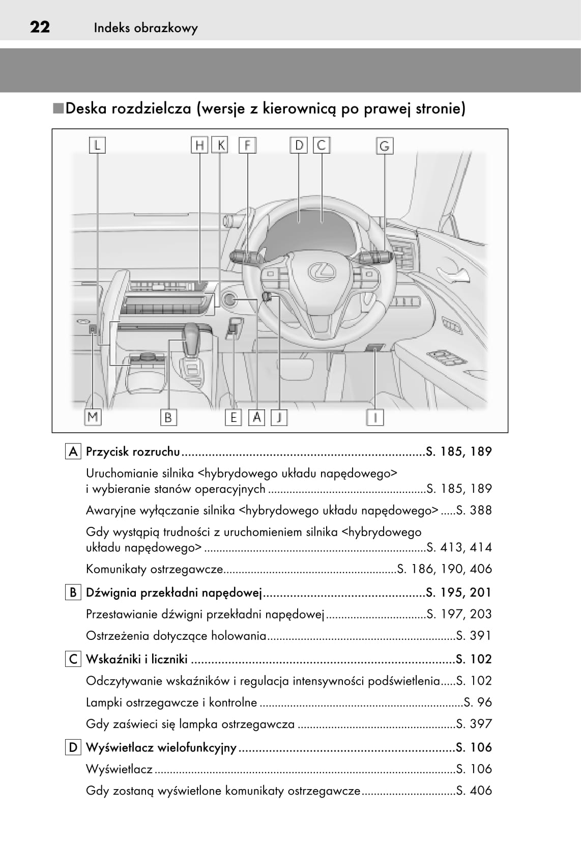 2018-2019 Lexus LC 500/LC 500h Owner's Manual | Polish