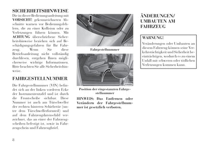 2011-2016 Lancia Voyager Bedienungsanleitung | Deutsch