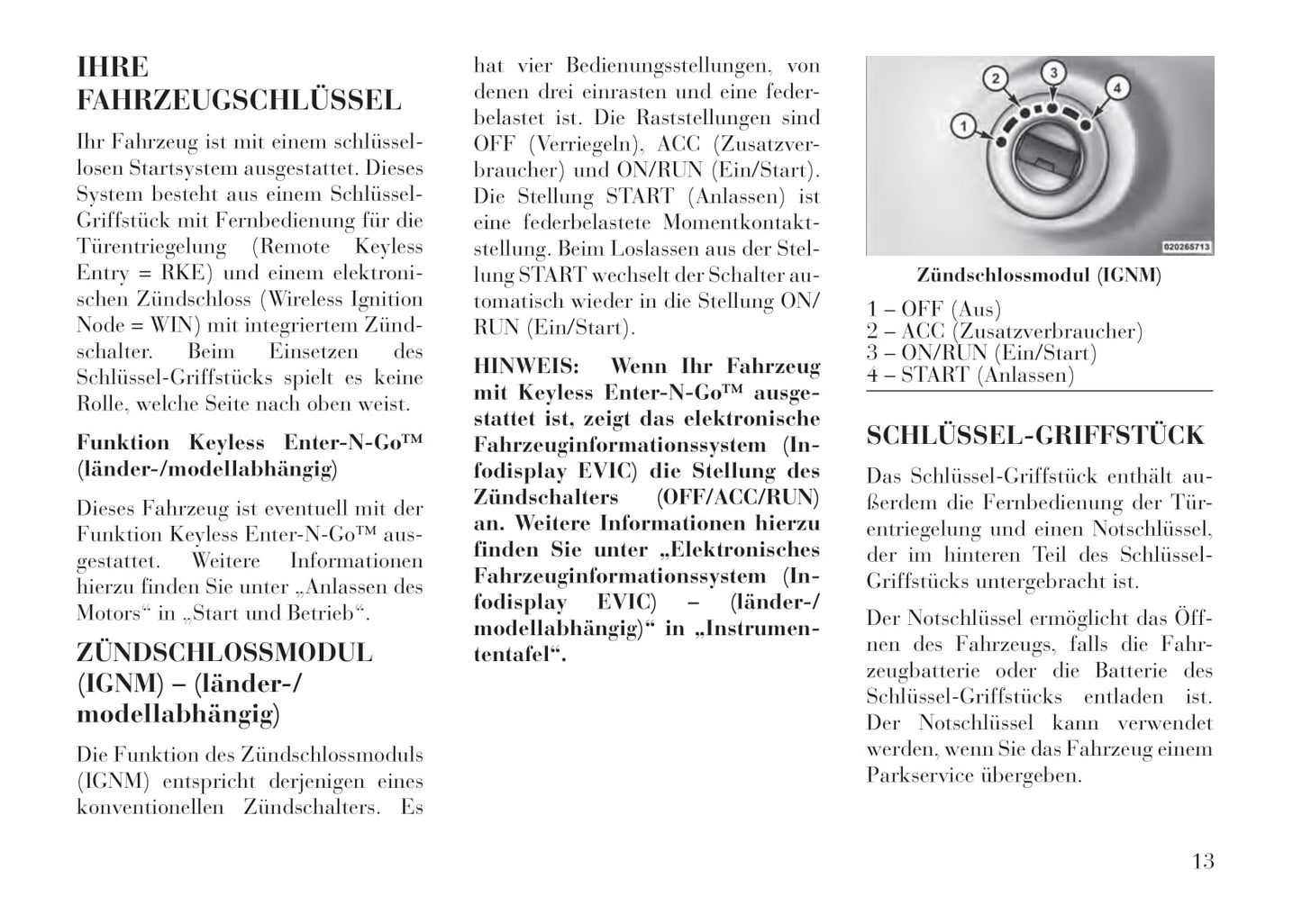 2011-2016 Lancia Voyager Owner's Manual | German