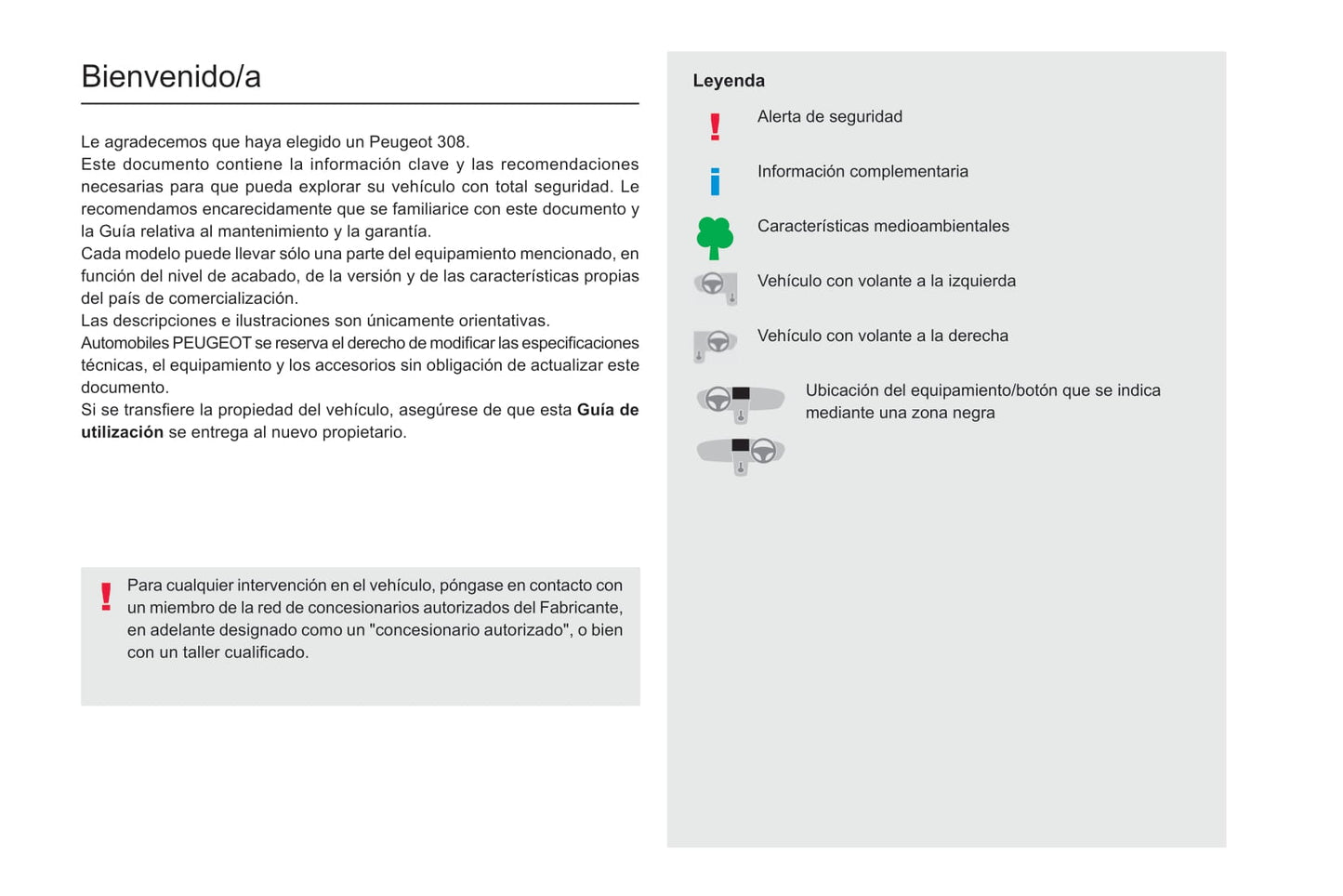 2021-2022 Peugeot 308 Gebruikershandleiding | Spaans