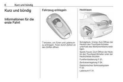 2018 Opel Astra Owner's Manual | German