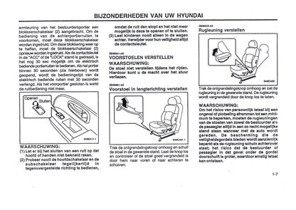2000-2001 Hyundai Trajet Owner's Manual | Dutch