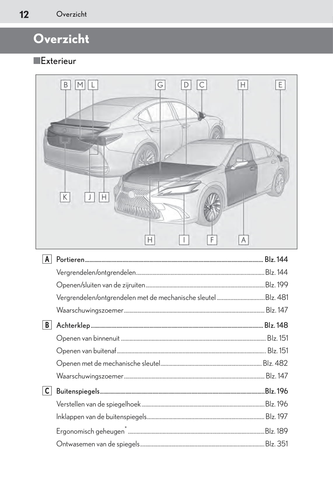 2018-2019 Lexus ES 300h Owner's Manual | Dutch