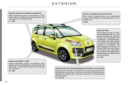 2009-2013 Citroën C3 Picasso Manuel du propriétaire | Espagnol