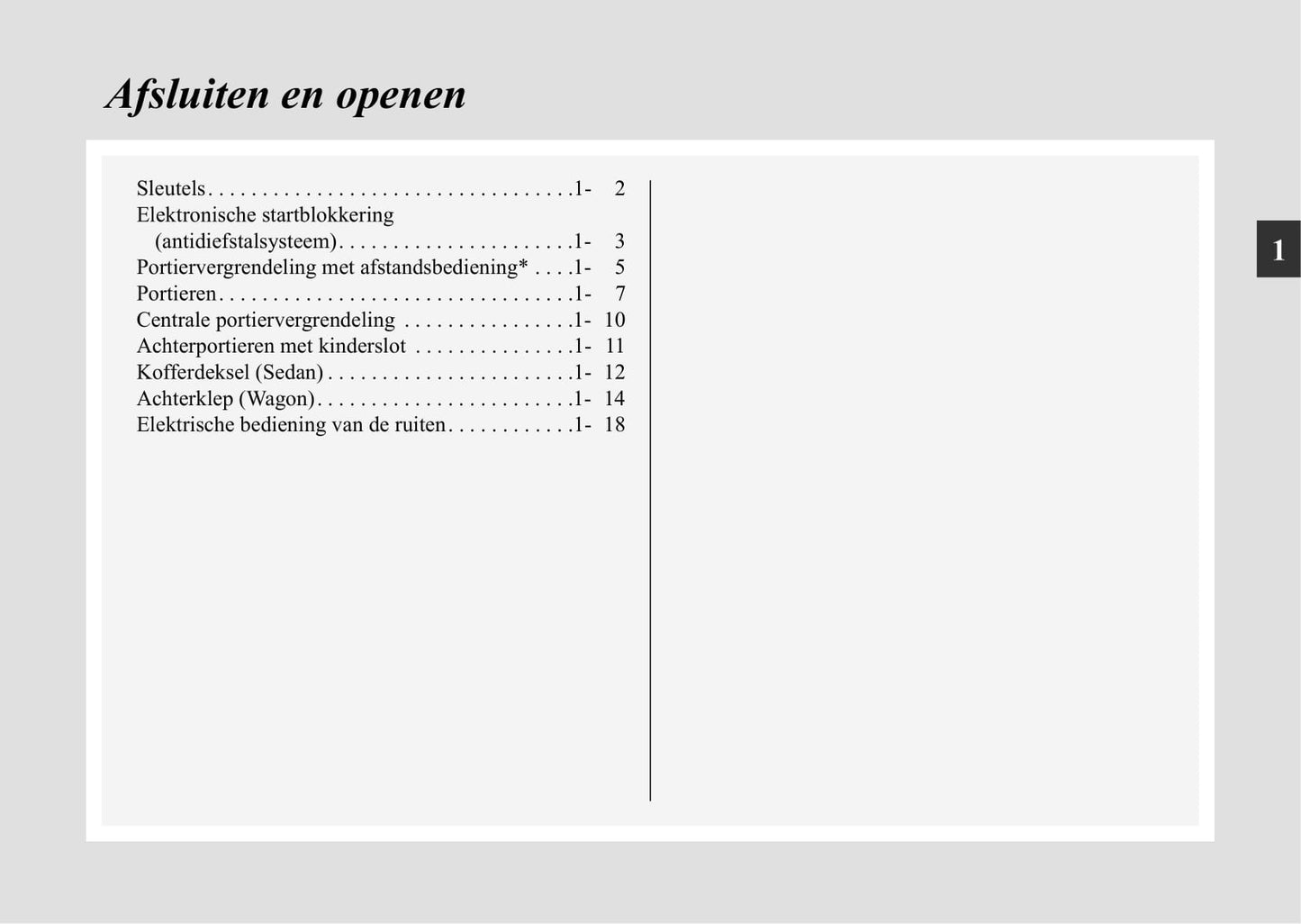 2003-2007 Mitsubishi Lancer Owner's Manual | Dutch