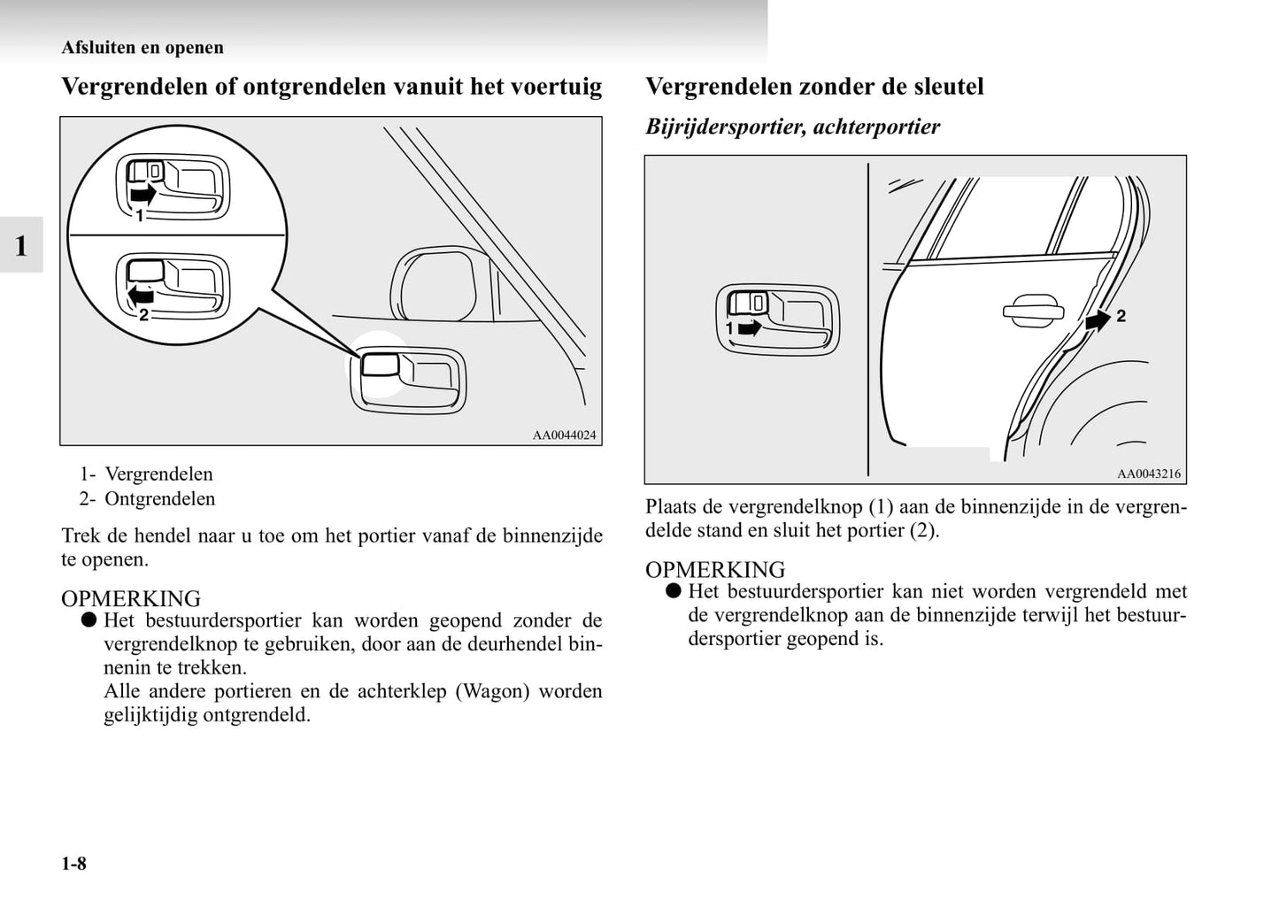 2003-2007 Mitsubishi Lancer Owner's Manual | Dutch