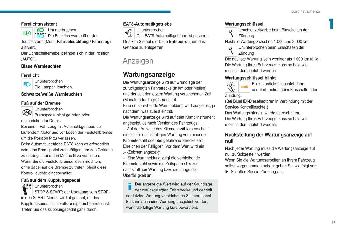 2020-2021 Peugeot 308 Owner's Manual | German