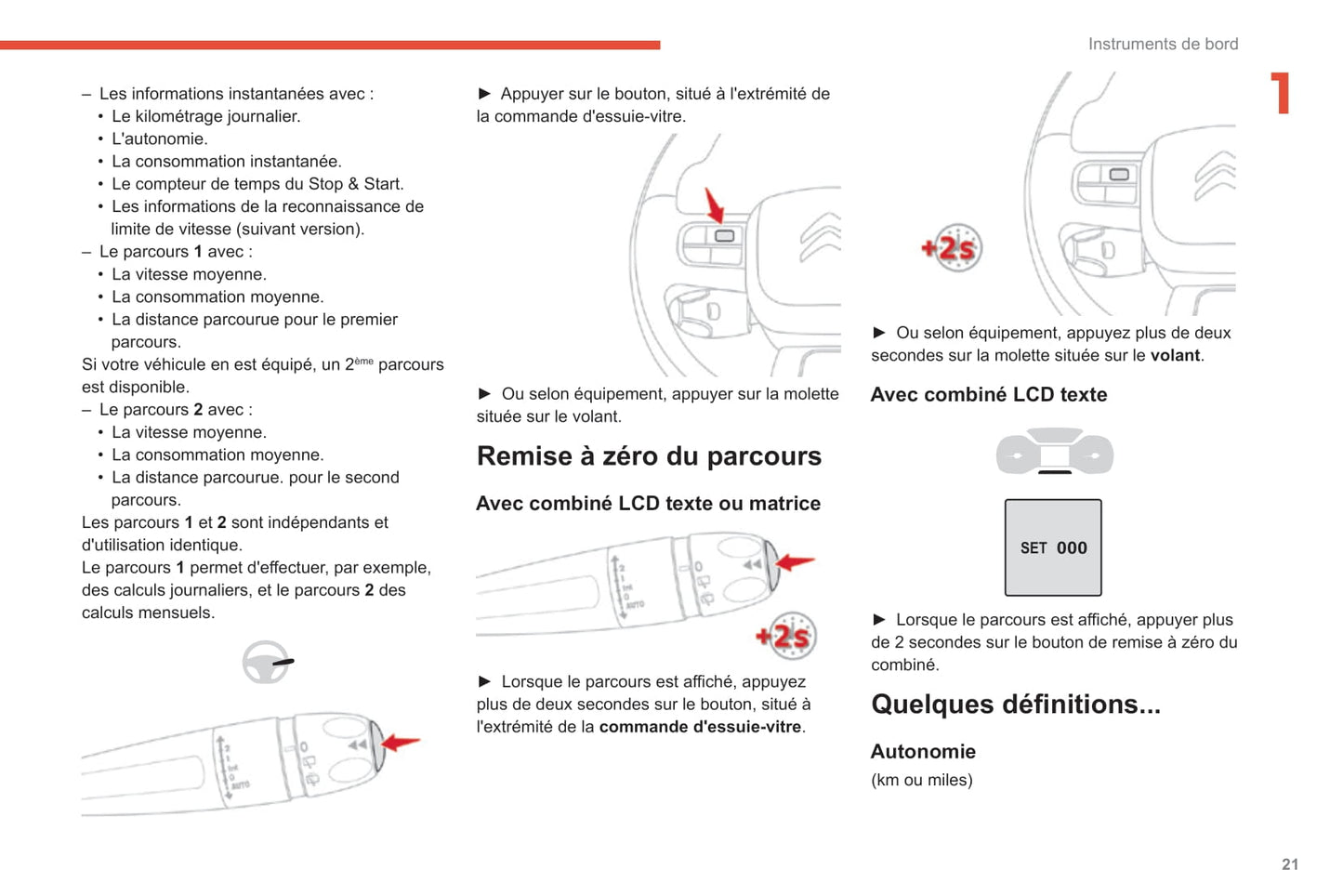 2019-2021 Citroën C3 Aircross Bedienungsanleitung | Französisch