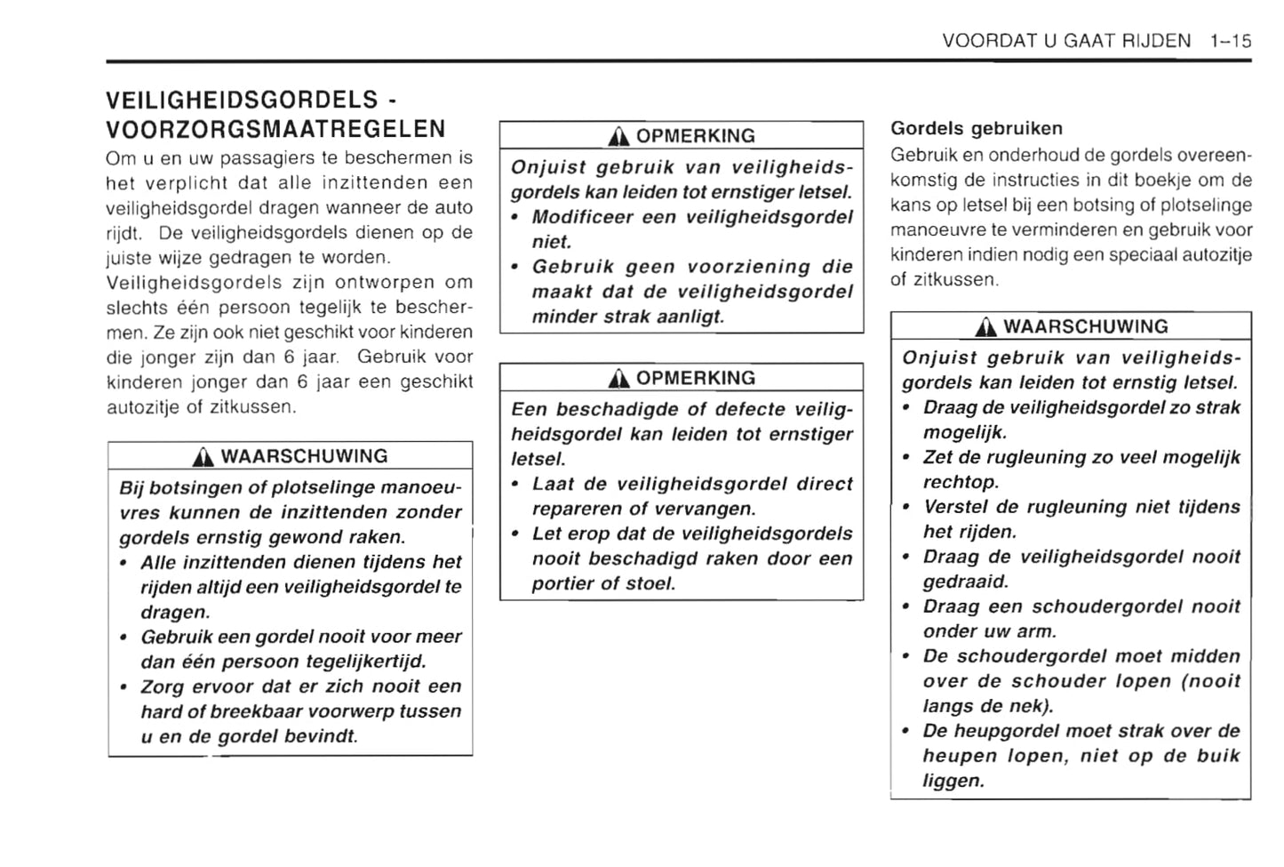 1997-2003 Daewoo Lanos Gebruikershandleiding | Nederlands