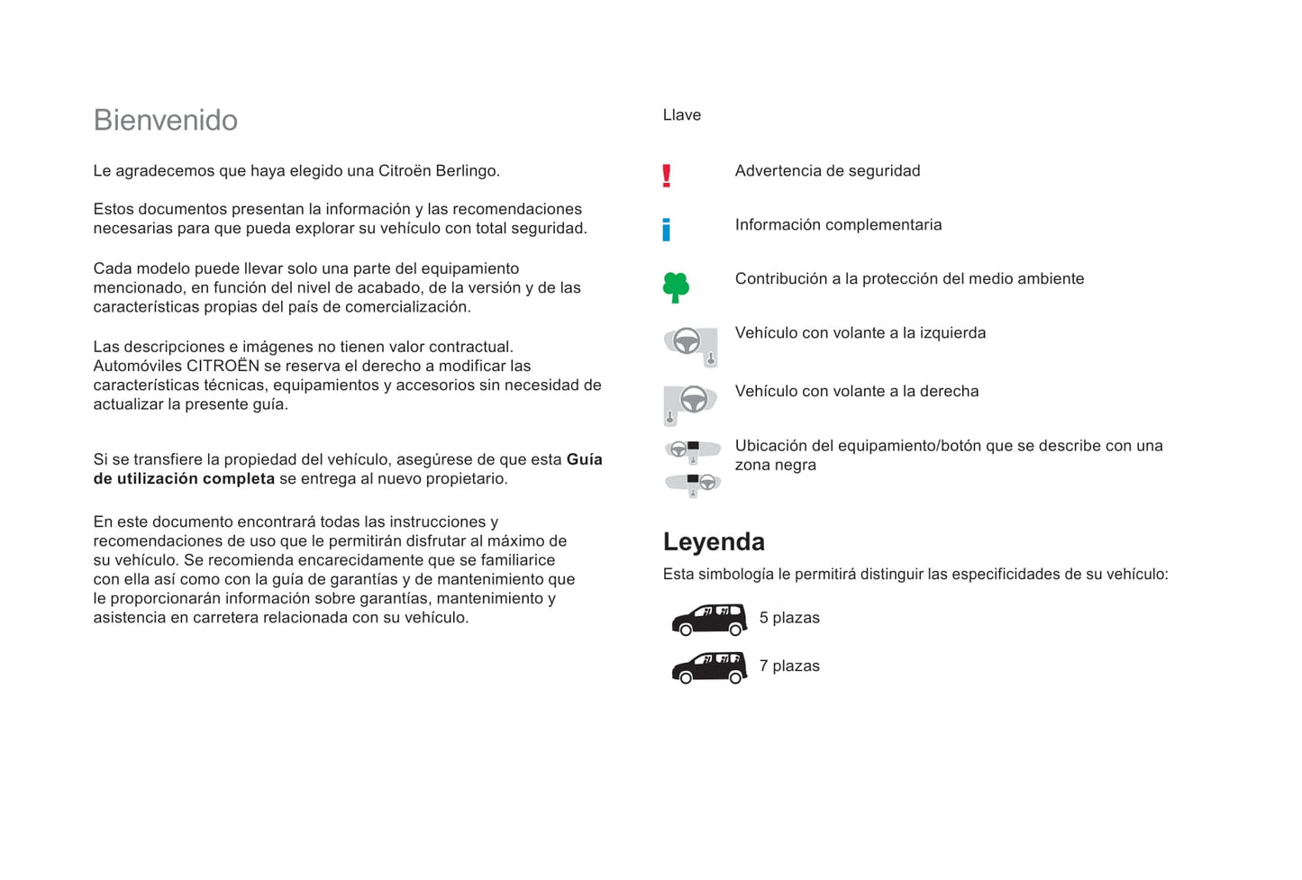2018-2019 Citroën Berlingo Gebruikershandleiding | Spaans