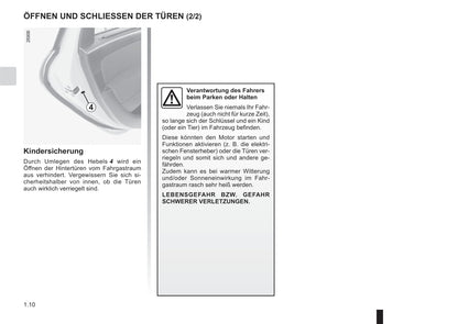 2015-2016 Renault Scénic Bedienungsanleitung | Deutsch