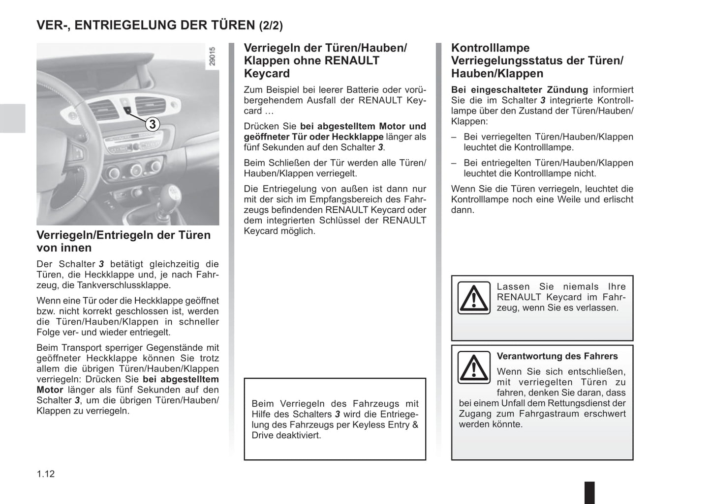 2015-2016 Renault Scénic/Grand Scénic Owner's Manual | German