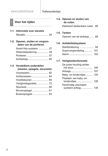 2009-2010 Toyota Urban Cruiser Gebruikershandleiding | Nederlands