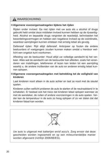 2009-2010 Toyota Urban Cruiser Gebruikershandleiding | Nederlands