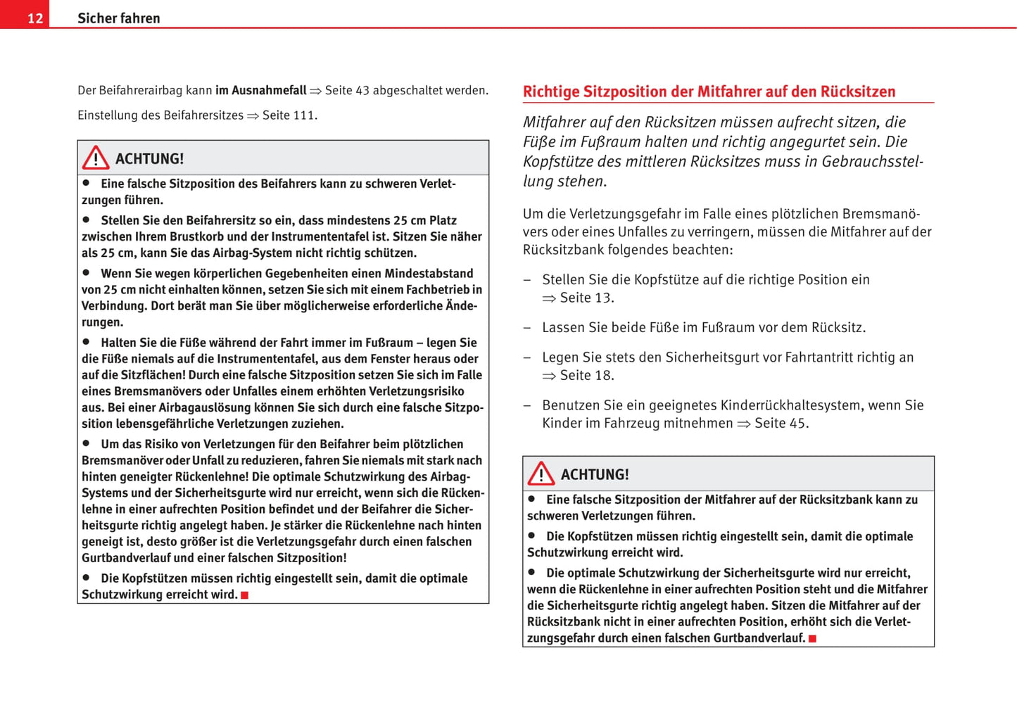 2006-2009 Seat Cordoba Owner's Manual | German