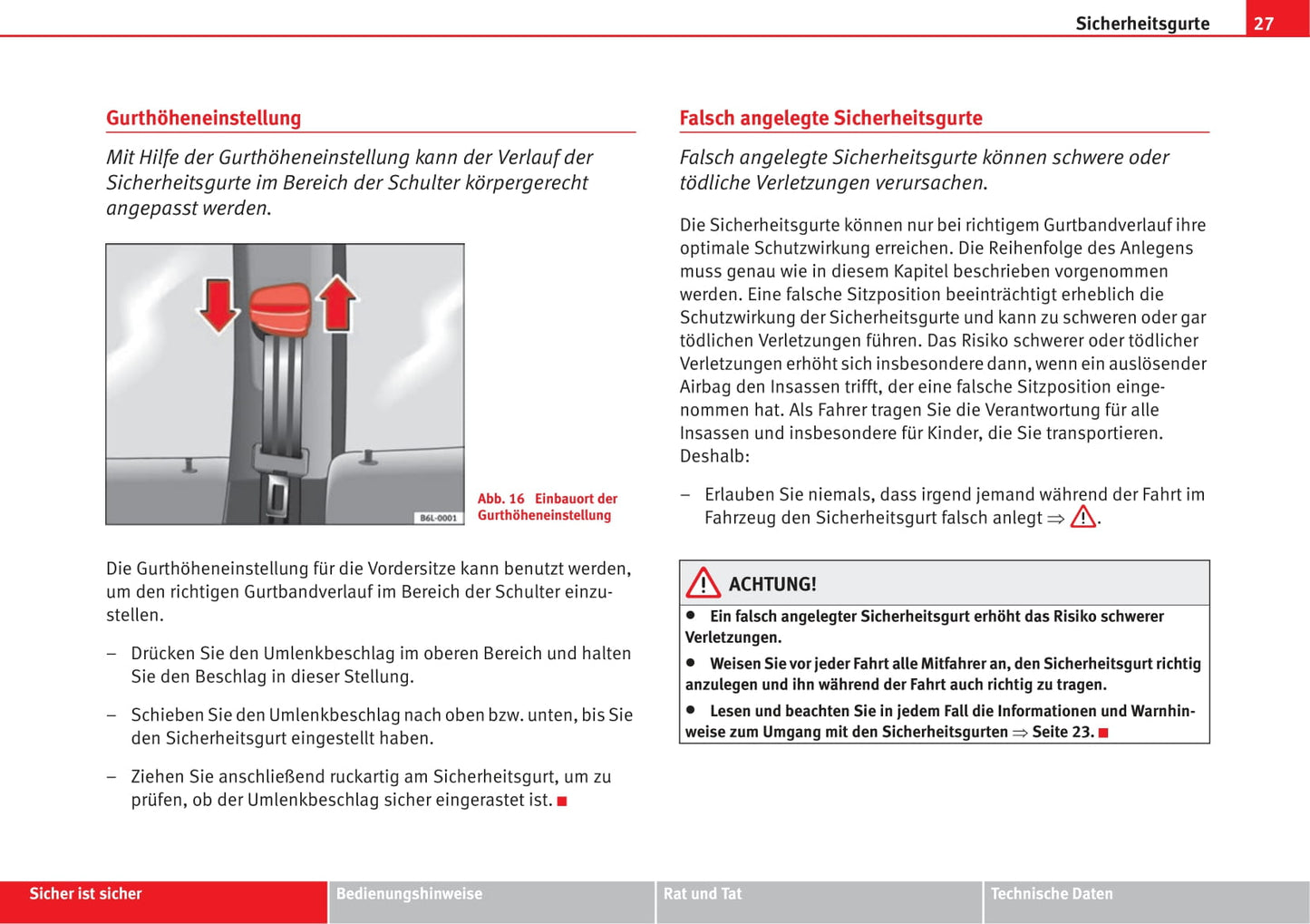 2006-2009 Seat Cordoba Owner's Manual | German