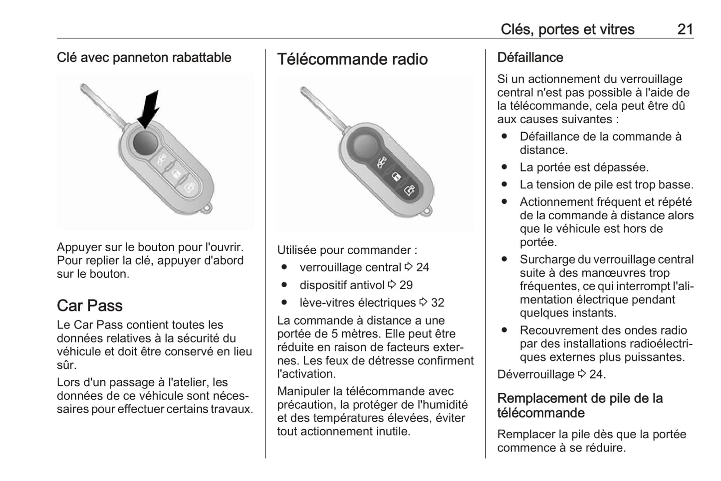 2017 Opel Combo Owner's Manual | French