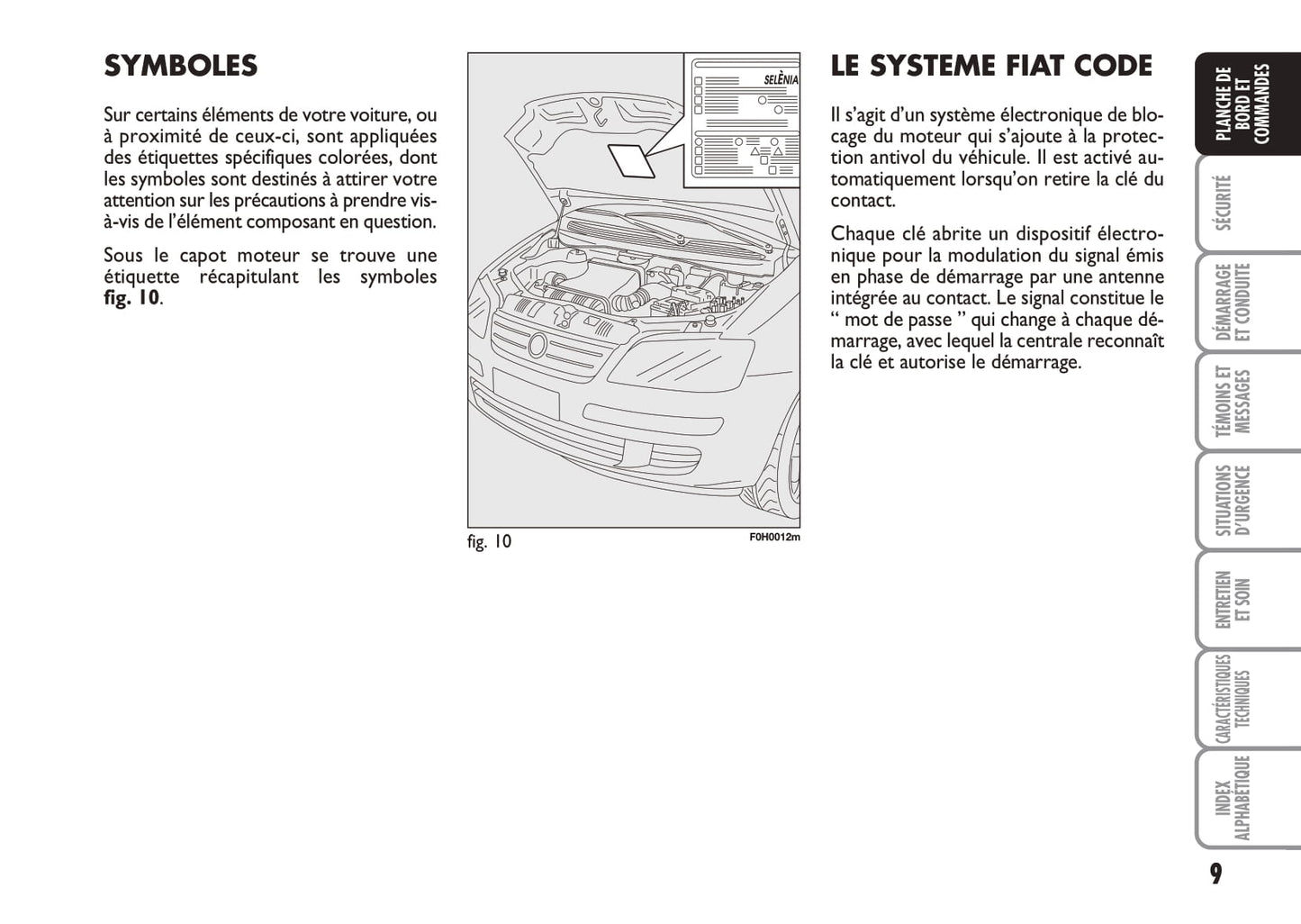 2010-2011 Fiat Idea Owner's Manual | French