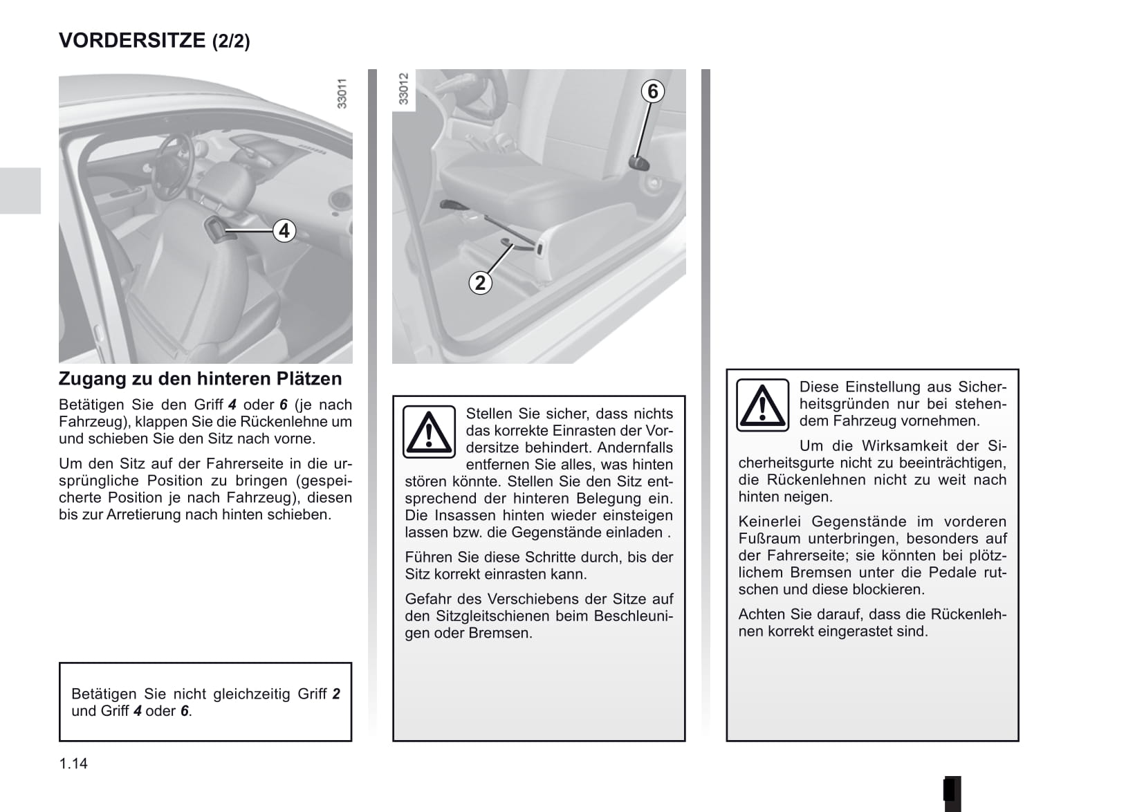 2012-2014 Renault Twingo Owner's Manual | German