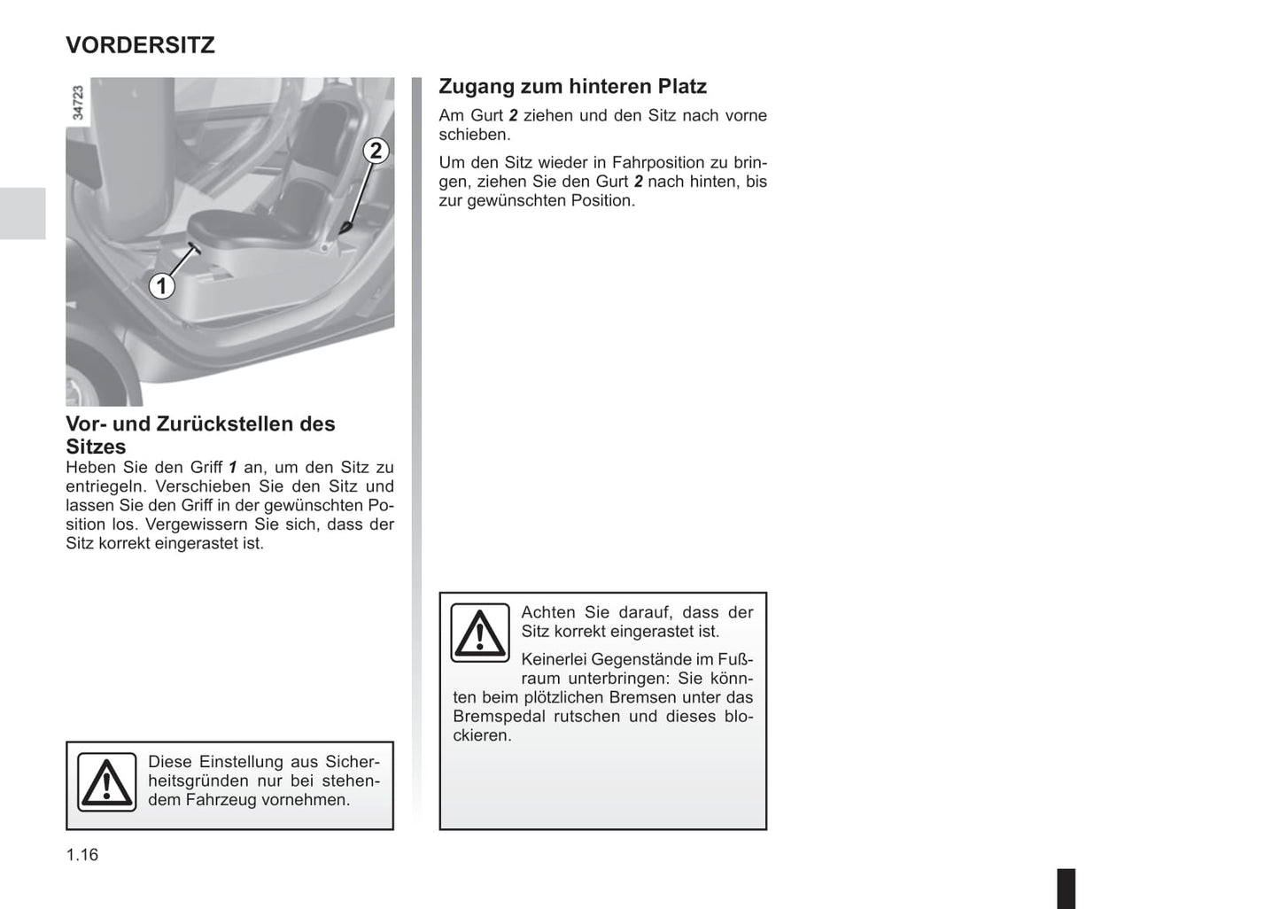 2016-2017 Renault Twizy Owner's Manual | German