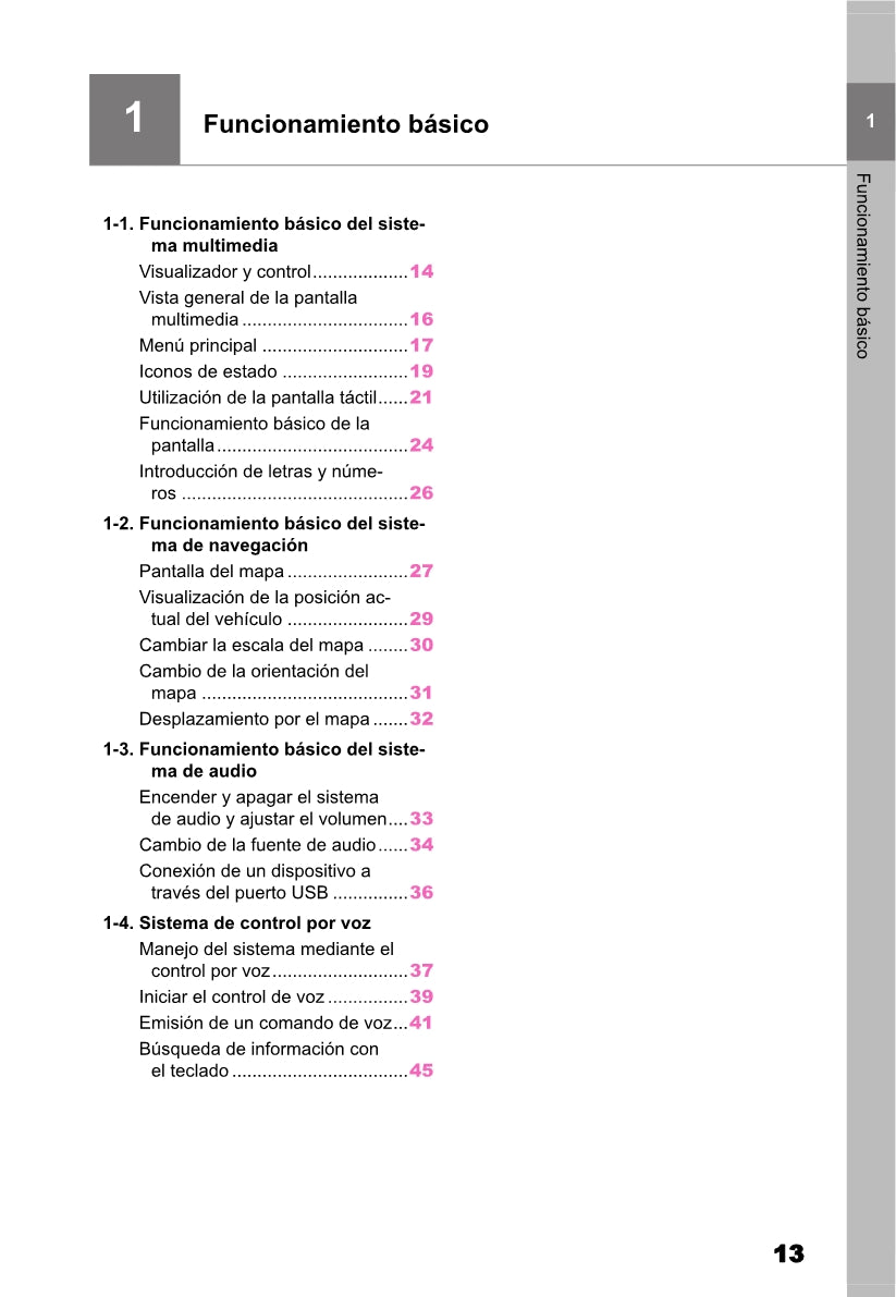 Toyota bZ4X Multimedia Manual de Instrucciones 2022 - 2023