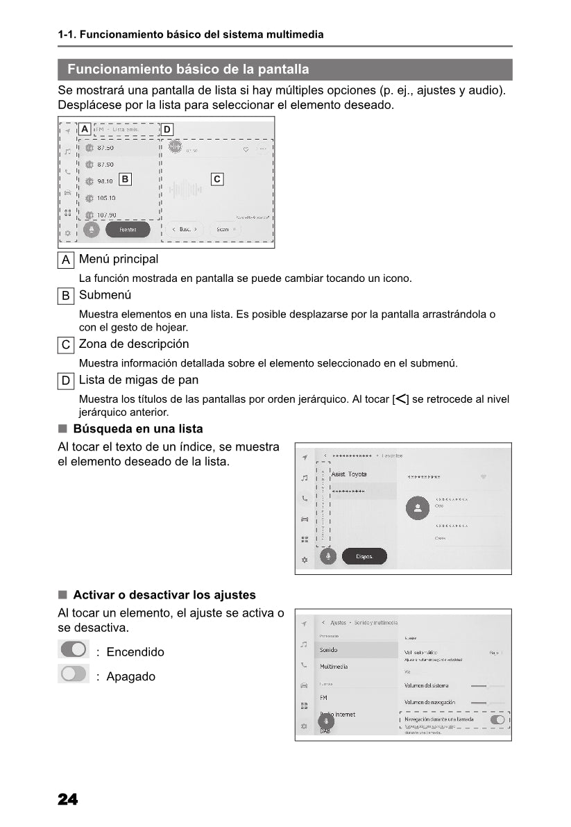 Toyota bZ4X Multimedia Manual de Instrucciones 2022 - 2023