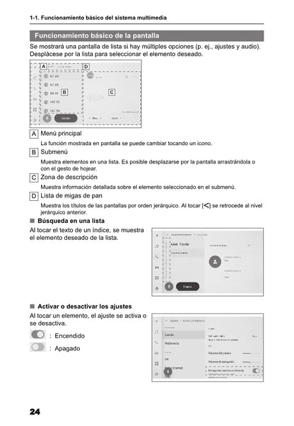 Toyota bZ4X Multimedia Manual de Instrucciones 2022 - 2023