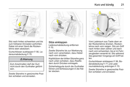 2013-2014 Opel Zafira / Zafira Family Owner's Manual | German