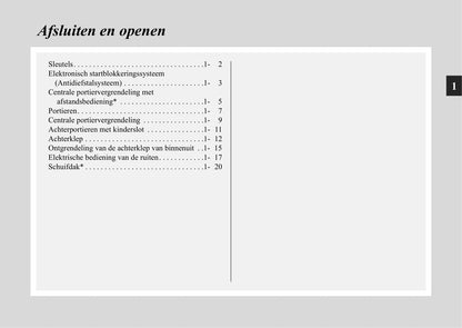 2004-2011 Mitsubishi Grandis Gebruikershandleiding | Nederlands