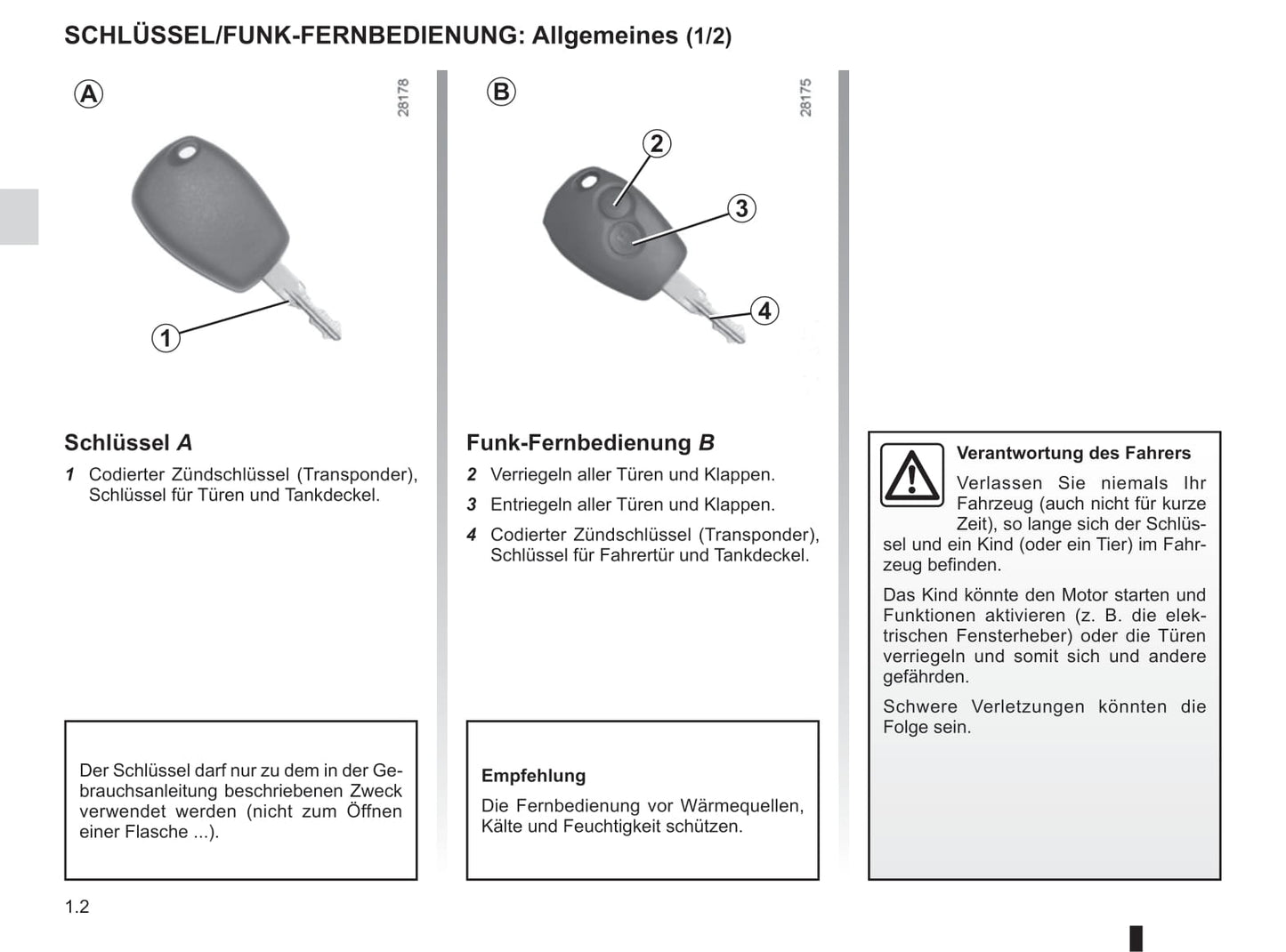 2015-2016 Dacia Dokker Van Owner's Manual | German