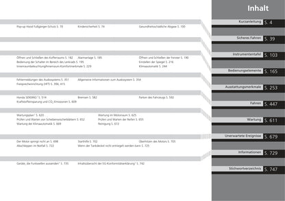 2017-2018 Honda Civic Sedan Diesel Owner's Manual | German