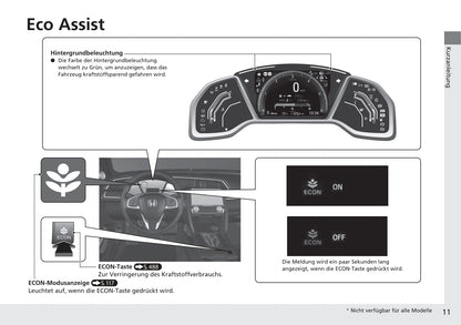 2017-2022 Honda Civic Manuel du propriétaire | Allemand