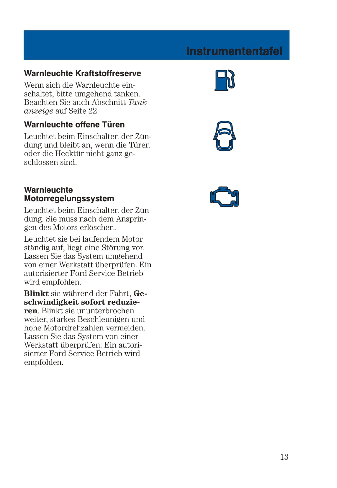2002-2005 Ford Fusion Bedienungsanleitung | Deutsch