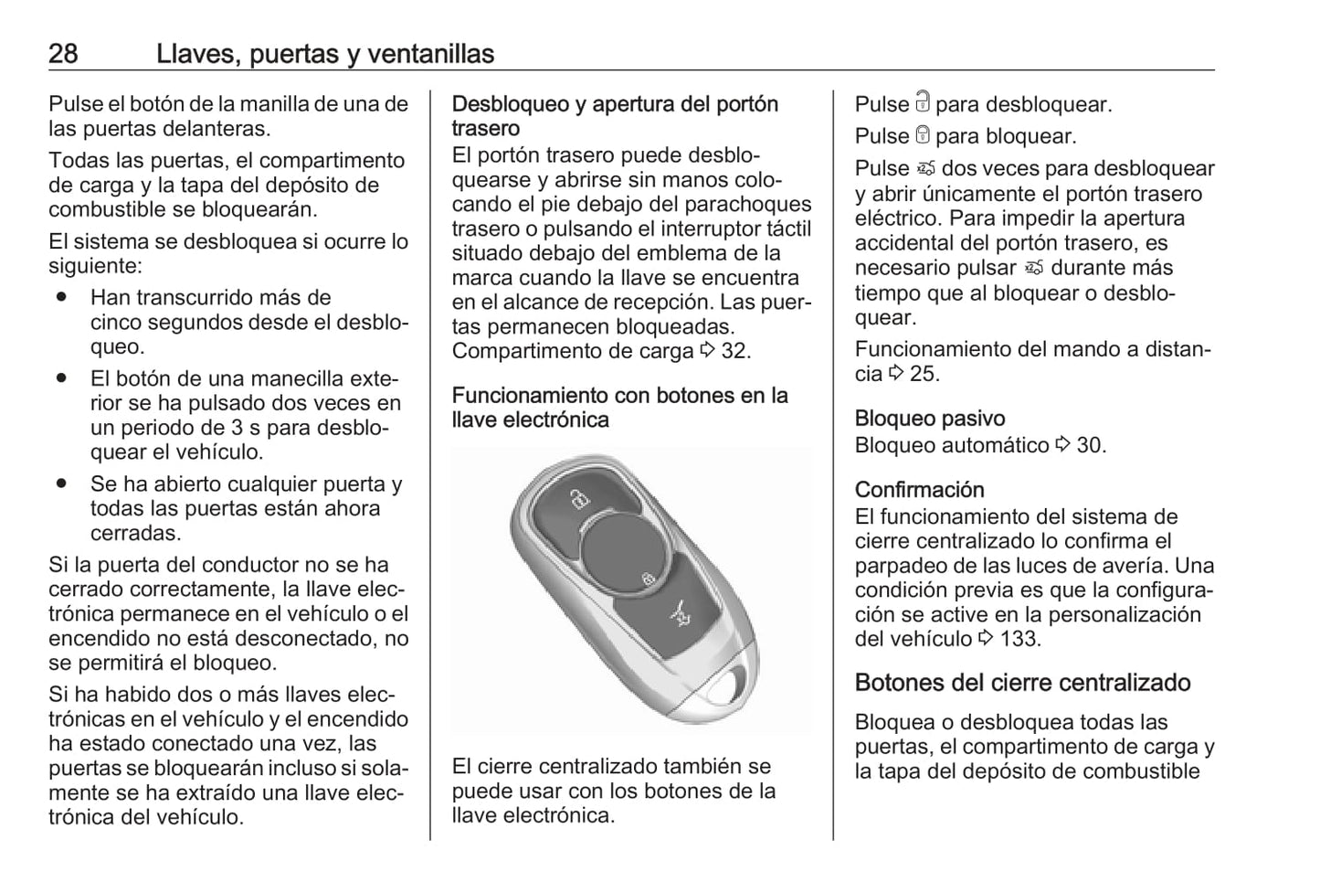 2019 Opel Astra Owner's Manual | Spanish