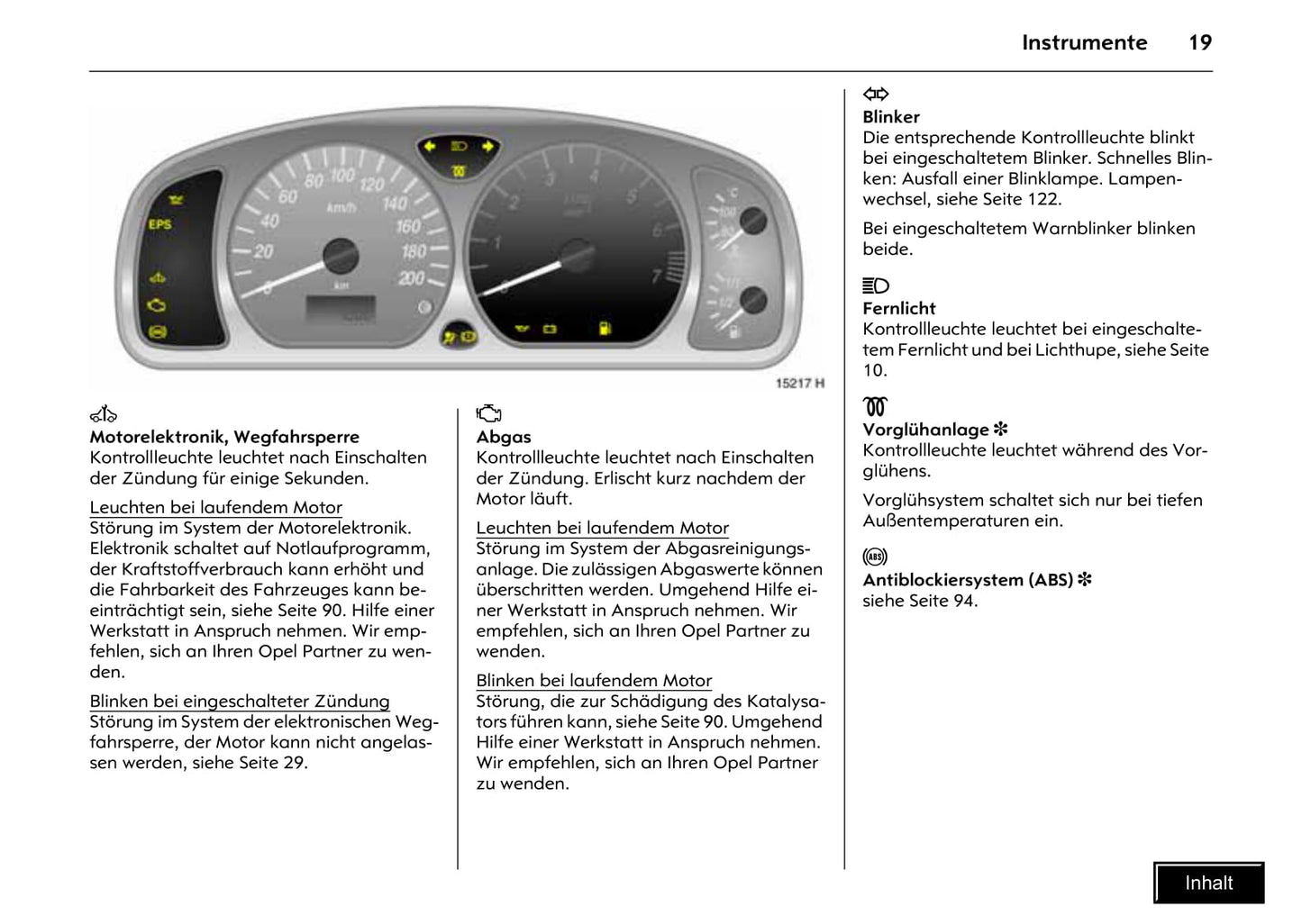 2006-2007 Opel Agila Owner's Manual | German