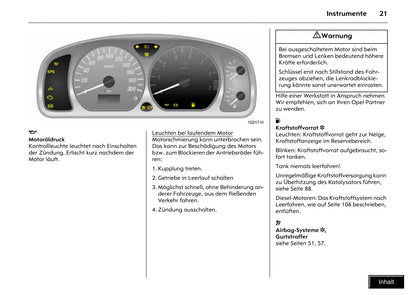 2006-2007 Opel Agila Owner's Manual | German