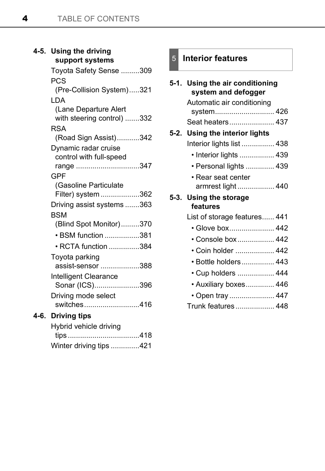 2019-2020 Toyota Camry Hybrid Gebruikershandleiding | Engels