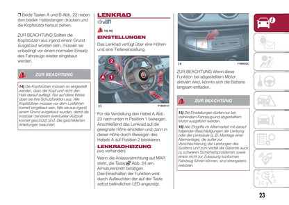 2015-2018 Fiat 500X Manuel du propriétaire | Allemand