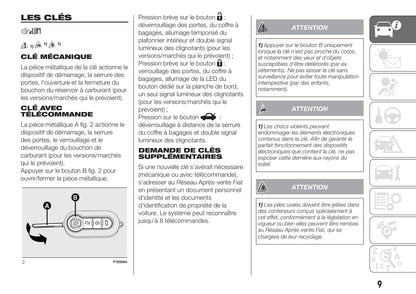 2018-2019 Fiat Punto Owner's Manual | French