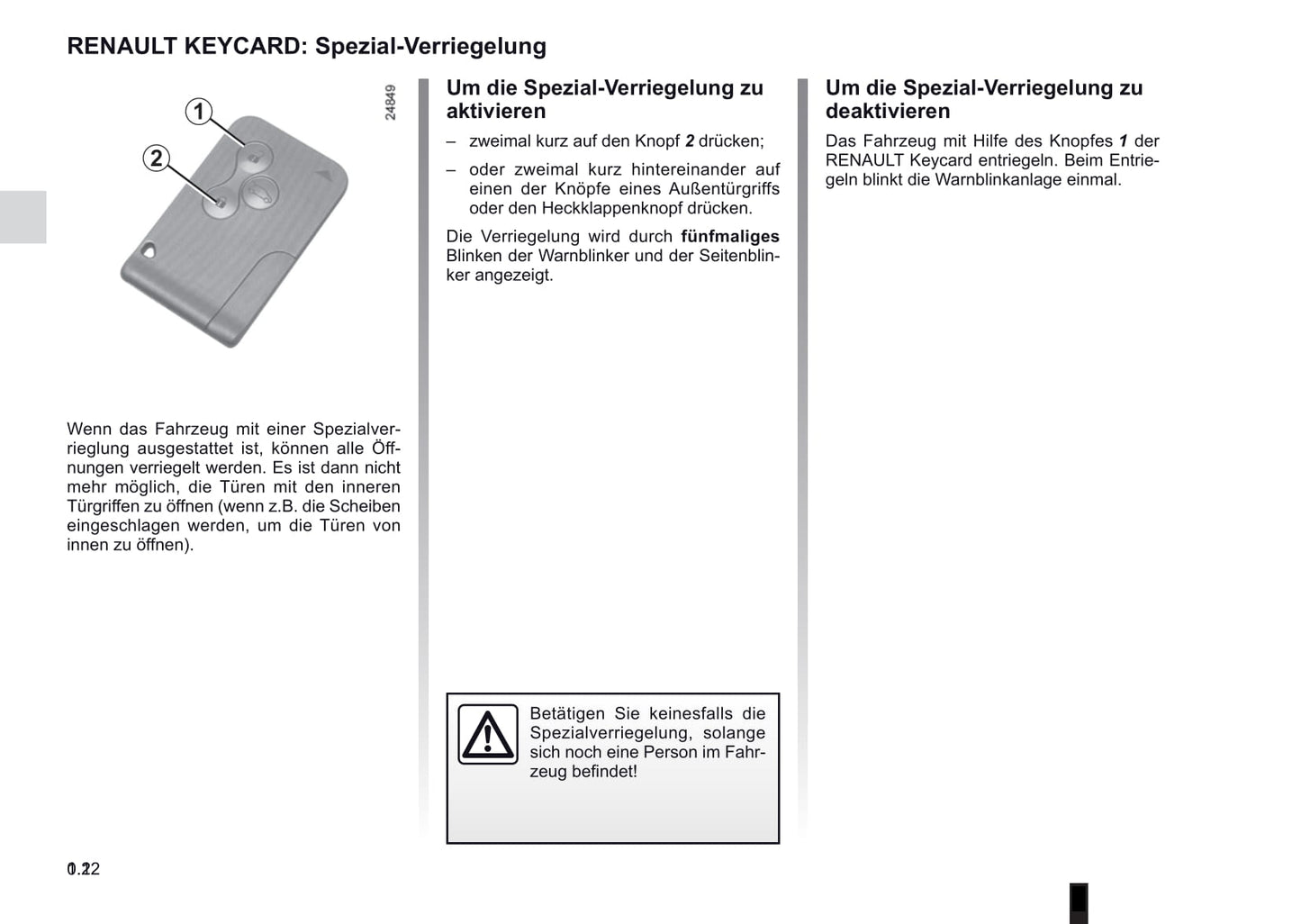 2012-2013 Renault Clio Owner's Manual | German