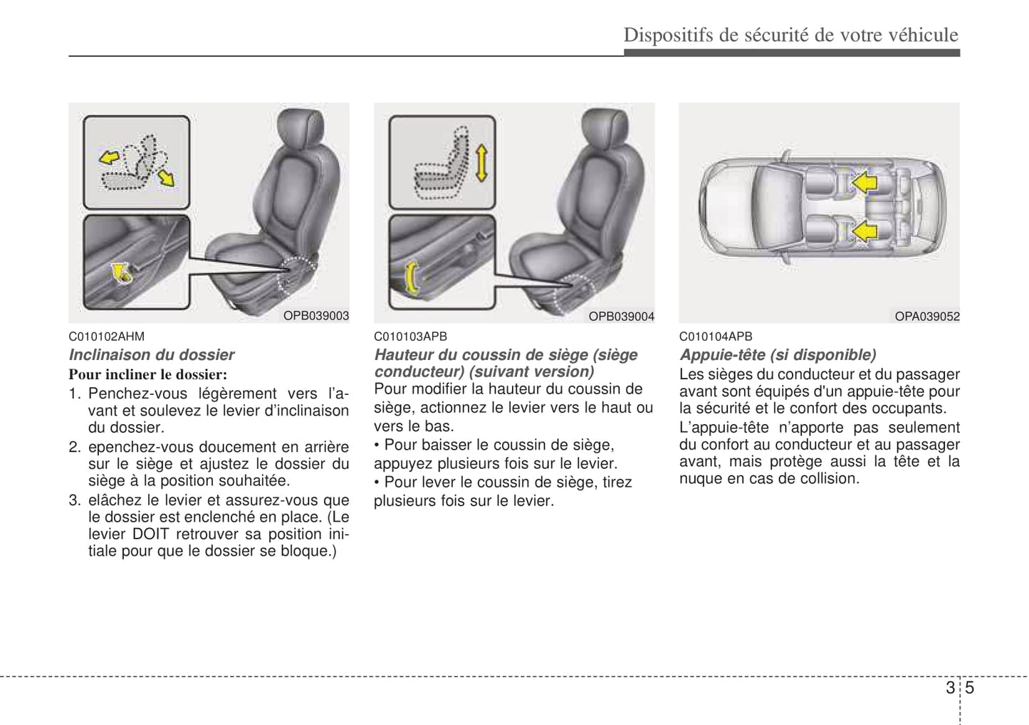 2008-2009 Hyundai i20 Owner's Manual | French